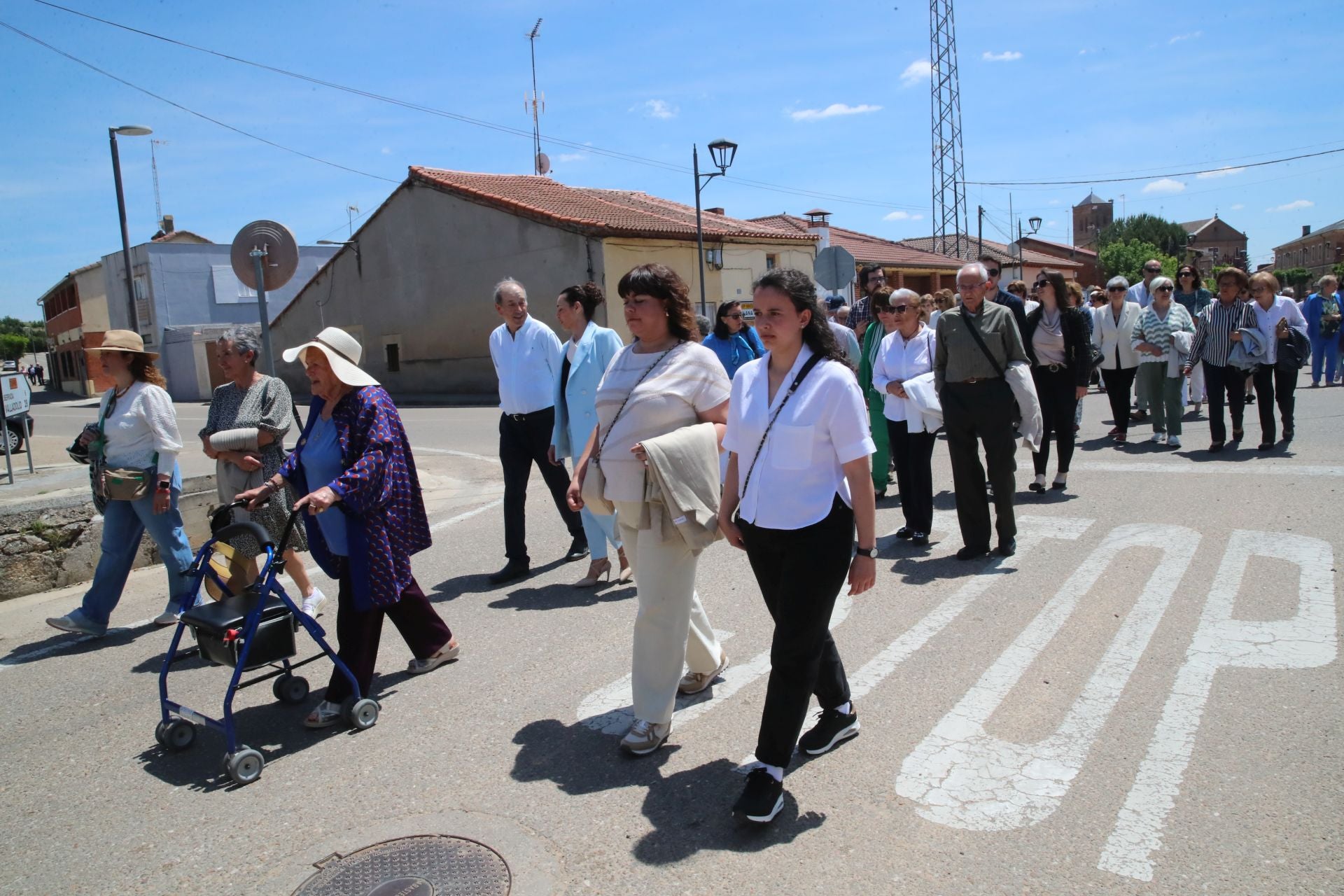La procesión de la Virgen de la Paz de La Seca, en imágenes
