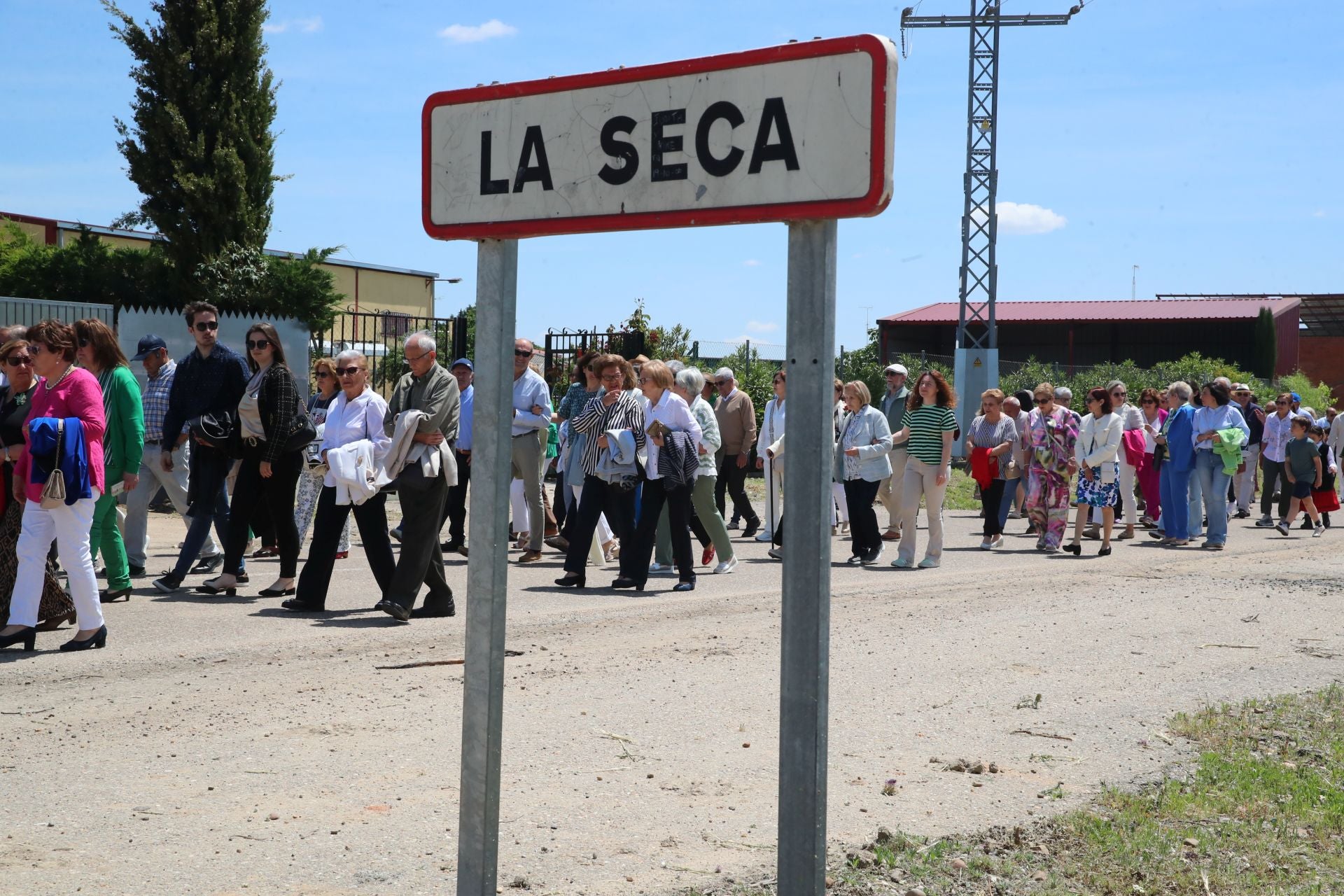 La procesión de la Virgen de la Paz de La Seca, en imágenes