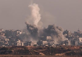 Uno de los bombardeos de Isarel.