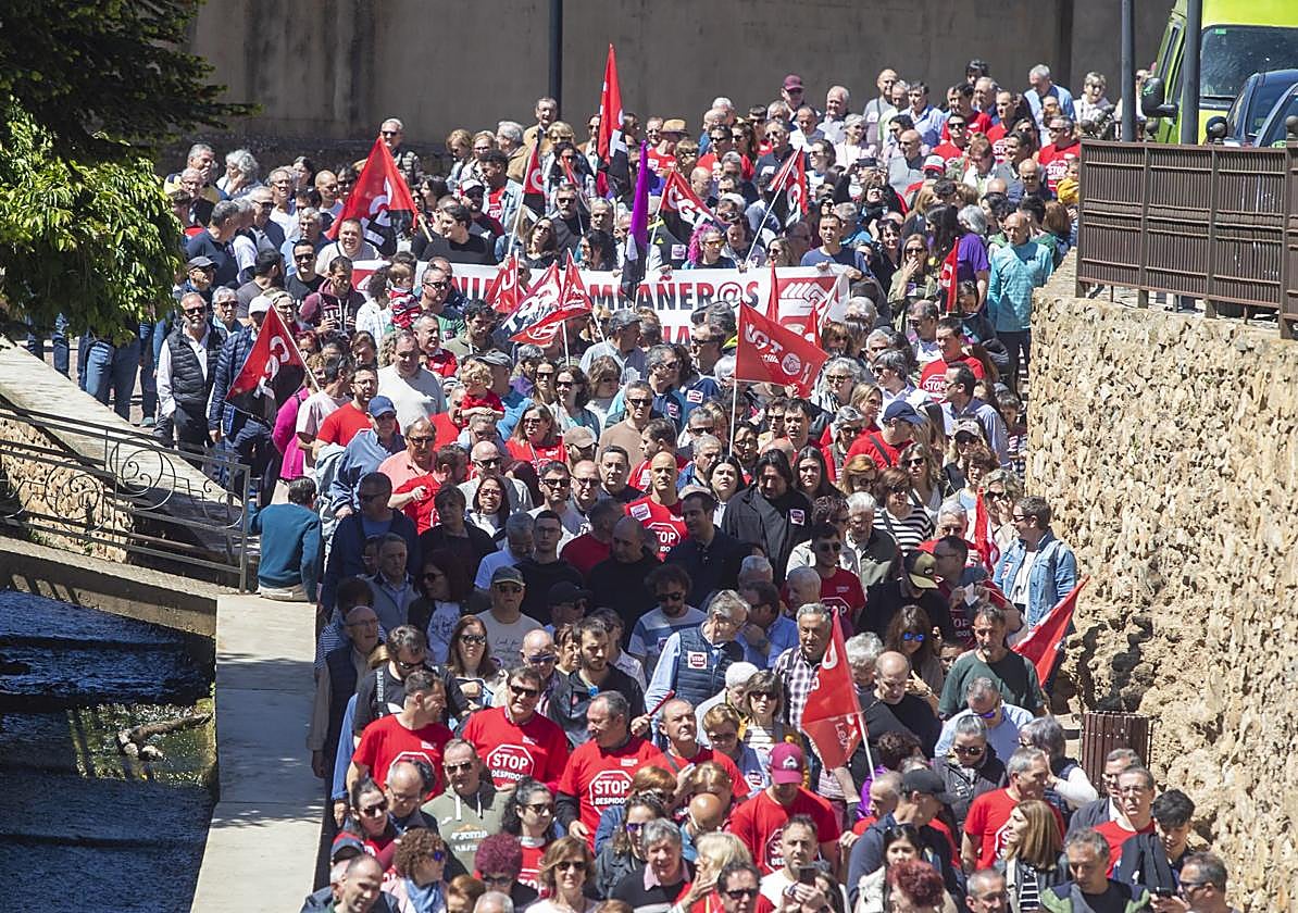 Un momento de la manifestación.