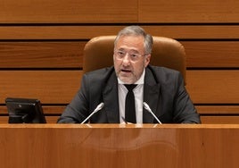 Carlos Pollán, presidente de las Cortes de Castilla y León.
