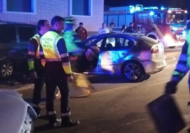 Estado en el que quedó el Seat León implicado en el accidente.