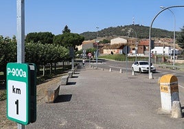 Zona que se va a reformar en Villamuriel, donde fue presentado el proyecto en agosto de 2024.