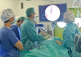 Imagen de archivo de una intervención quirúrgica en un hospital de Valladolid.