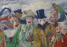 'La intriga' (1890), pintura de James Ensor.
