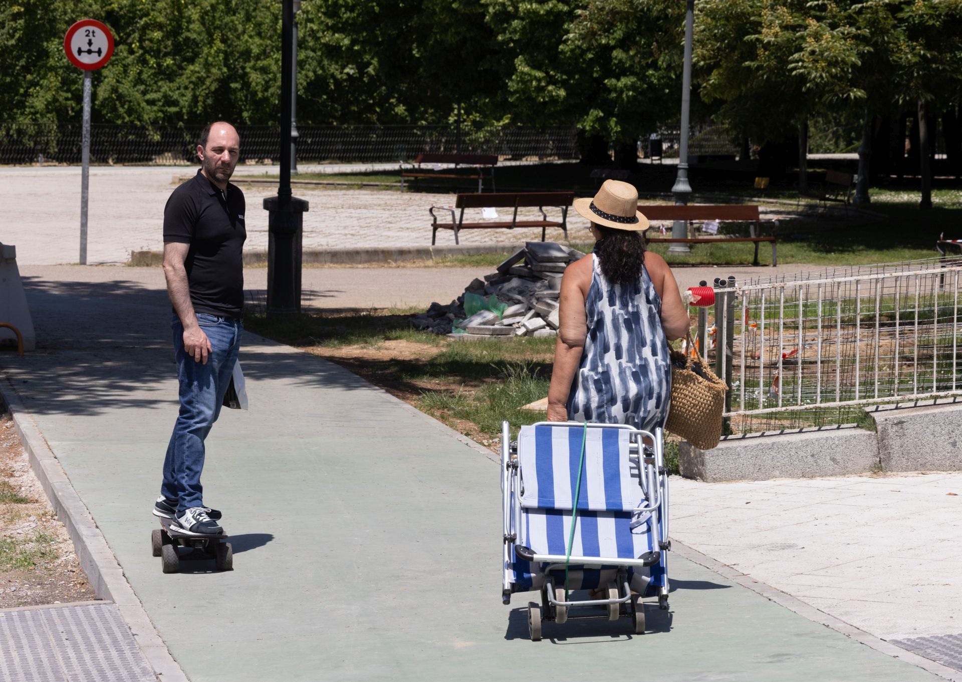 Las imágenes del día más caluroso de mayo en Valladolid
