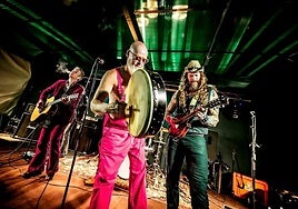 La banda sueca Diamond Dogs en la edición de Aldearock 2024.