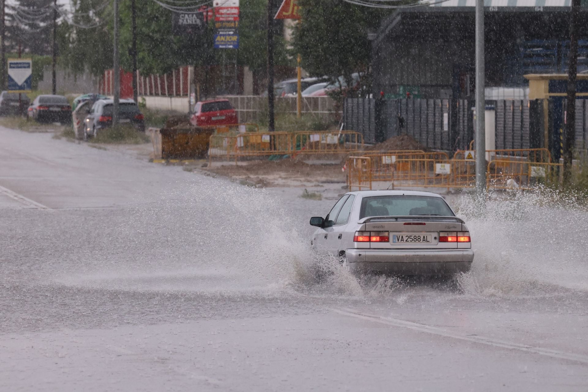 Las imágenes del chaparrón en Valladolid este viernes 30 de mayo