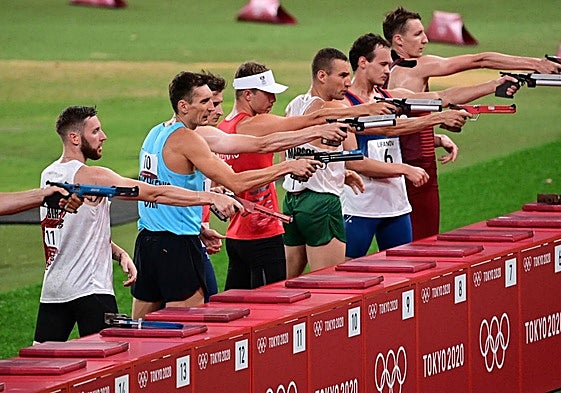 Imagen de una prueba de láser-run.