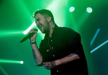 Beret, en un concierto en el poildeportivo Pisuerga en 2022.