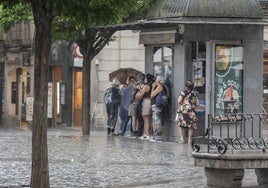 Tormenta este viernes por la tarde en Segovia