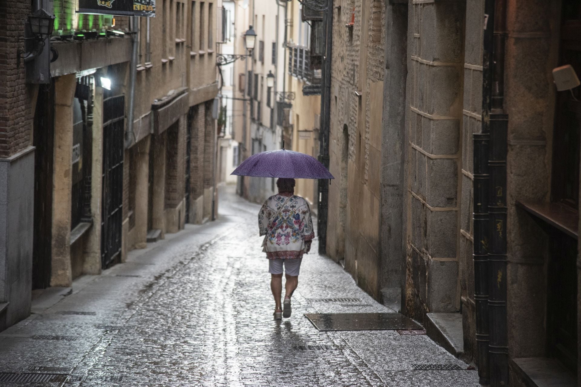 Una tormenta refresca Segovia