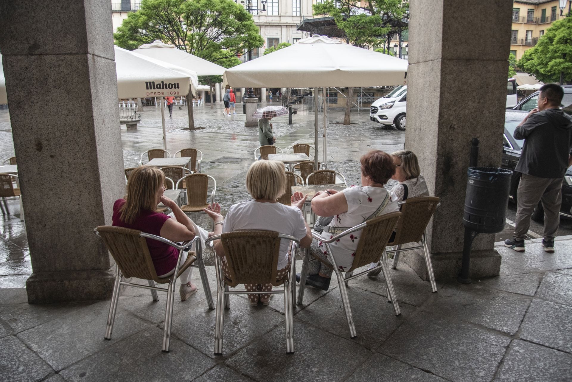 Una tormenta refresca Segovia