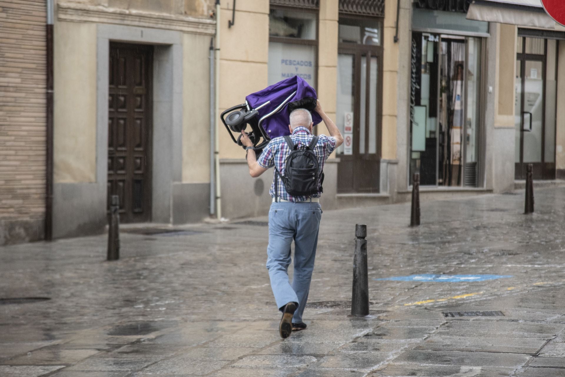 Una tormenta refresca Segovia