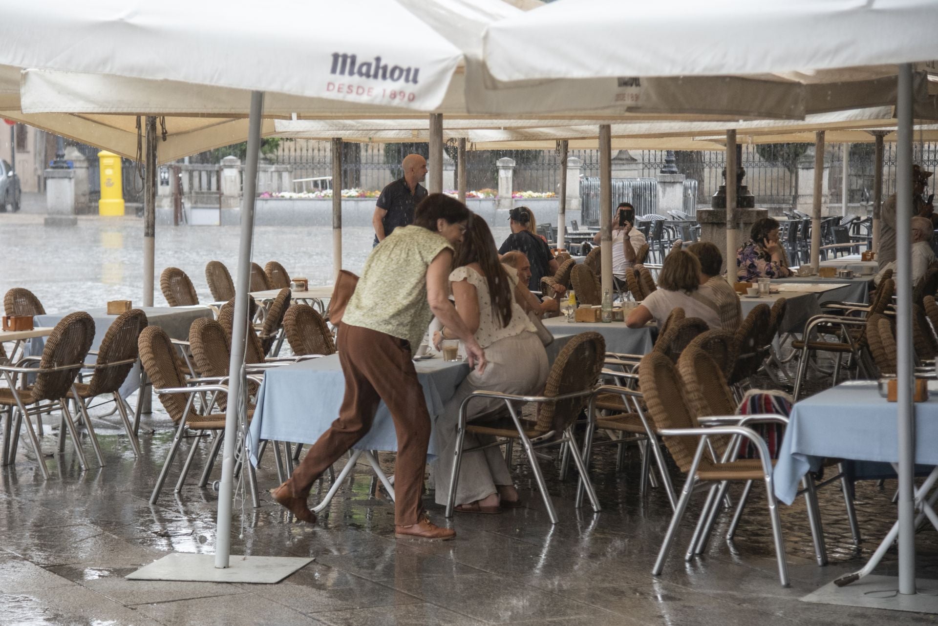Una tormenta refresca Segovia