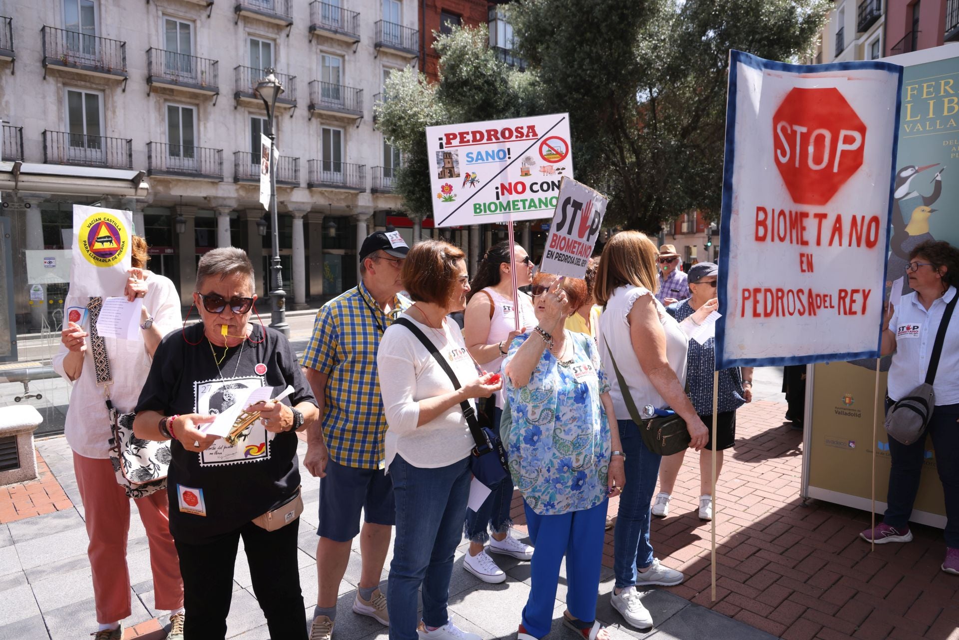 Protesta del mundo rural en Valladolid contra las plantas de biogás