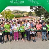 Salida de la cuarta edición de la Marcha contra el Cáncer en Fombellida.