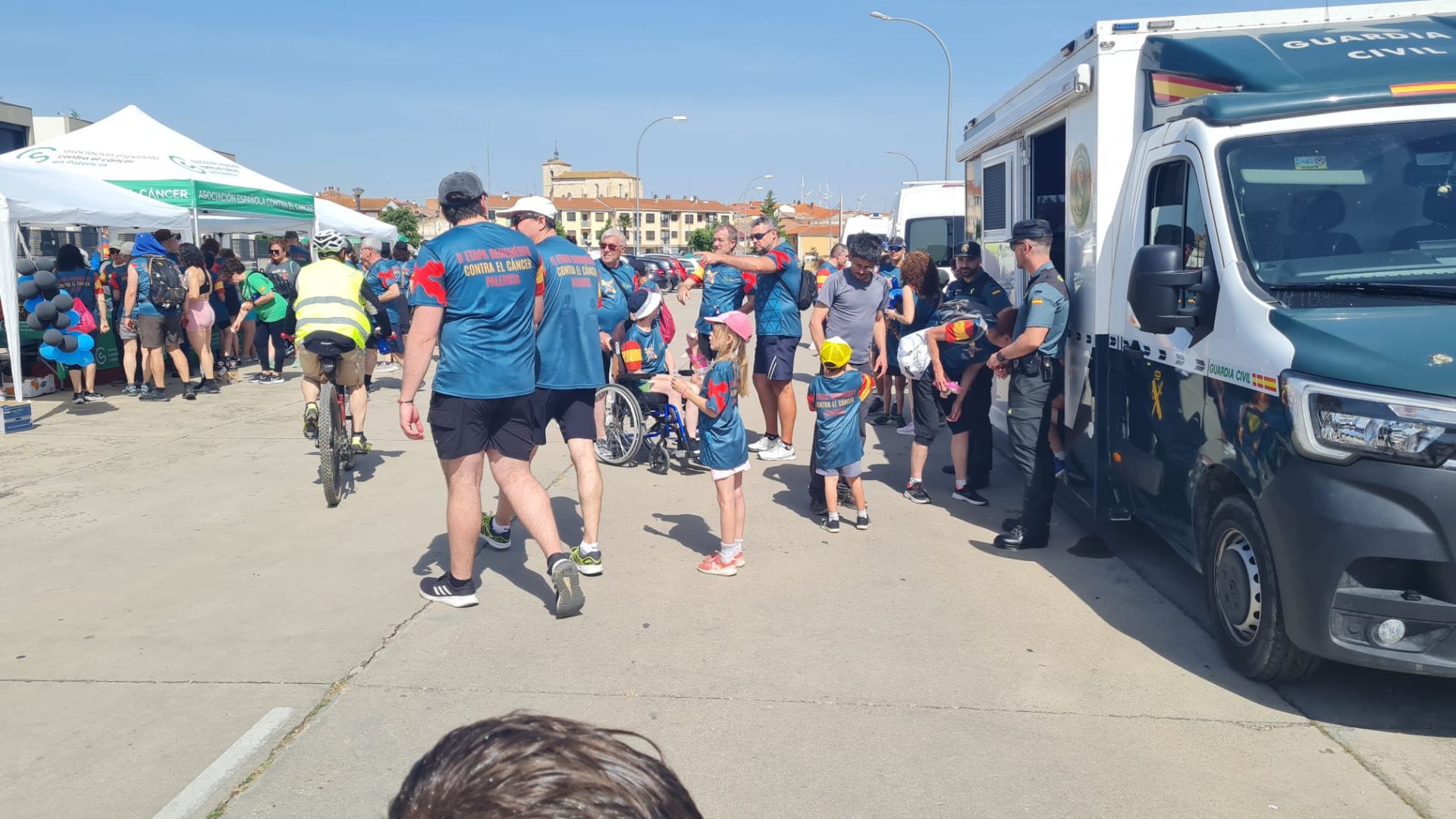 Contra el cáncer con la ayuda de la Benemérita en Palencia
