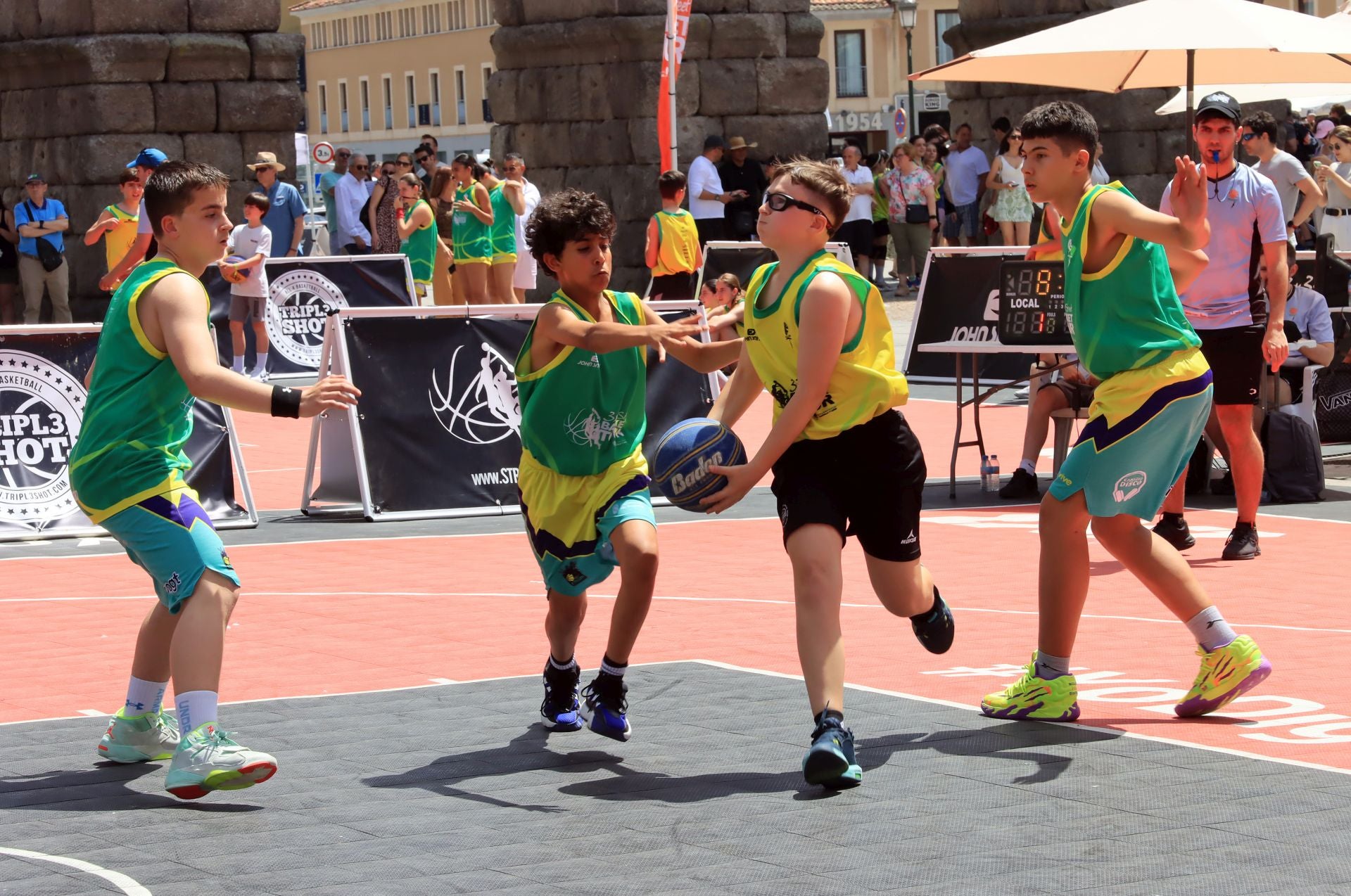 Fotos del campeonato de baloncesto 3x3 en Segovia