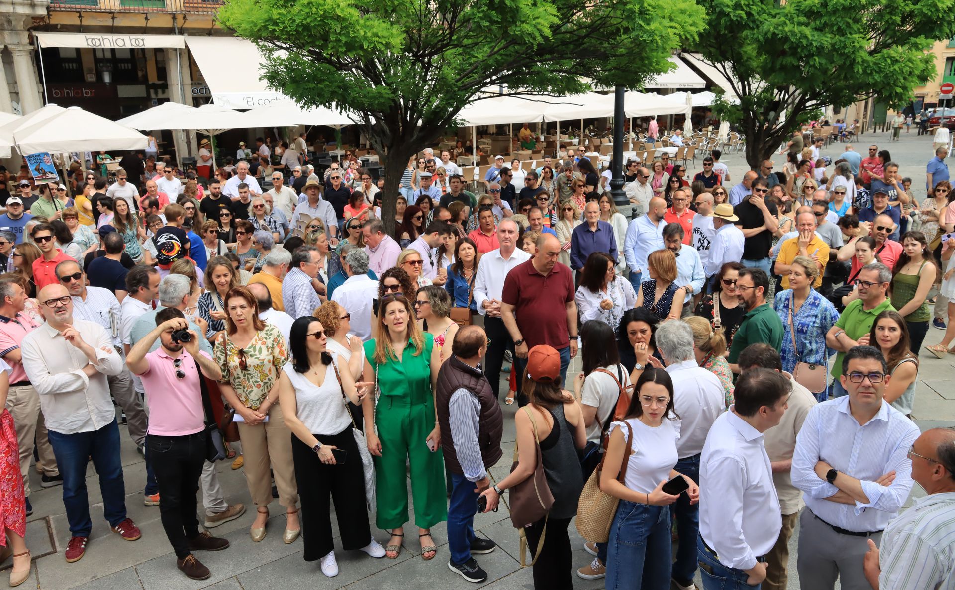 Fotos de la protesta en Segovia contra la supresión de paradas del AVE
