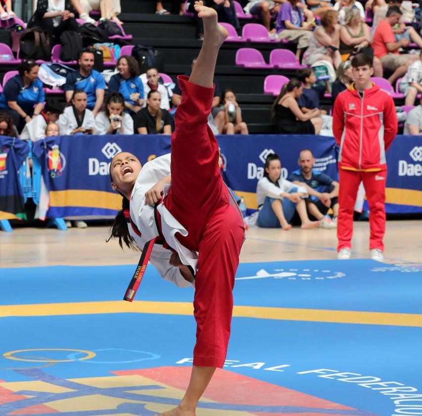 La vallisoletana Mei Ling Duque, durante su ejercicio.