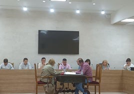 Último Pleno del Ayuntamiento de Cuéllar.