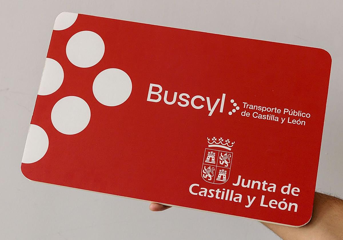 Tarjeta Buscyl de la Junta de Castilla y León.