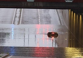Las imágenes de una nueva espectacular tromba de agua en Valladolid