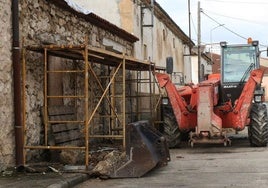 Una vivienda en proceso de reforma en un pueblo de Segovia.