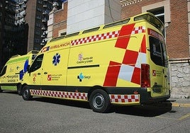 Unidad Medicalizada de Emergencias de Sacyl, en imagen de archivo.