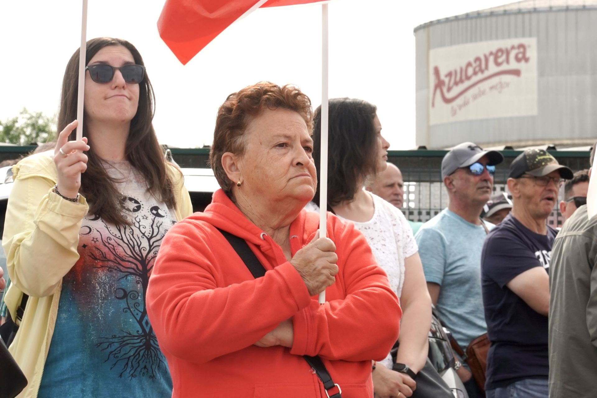 Concentración de trabajadores de Azucarera de La Bañeza