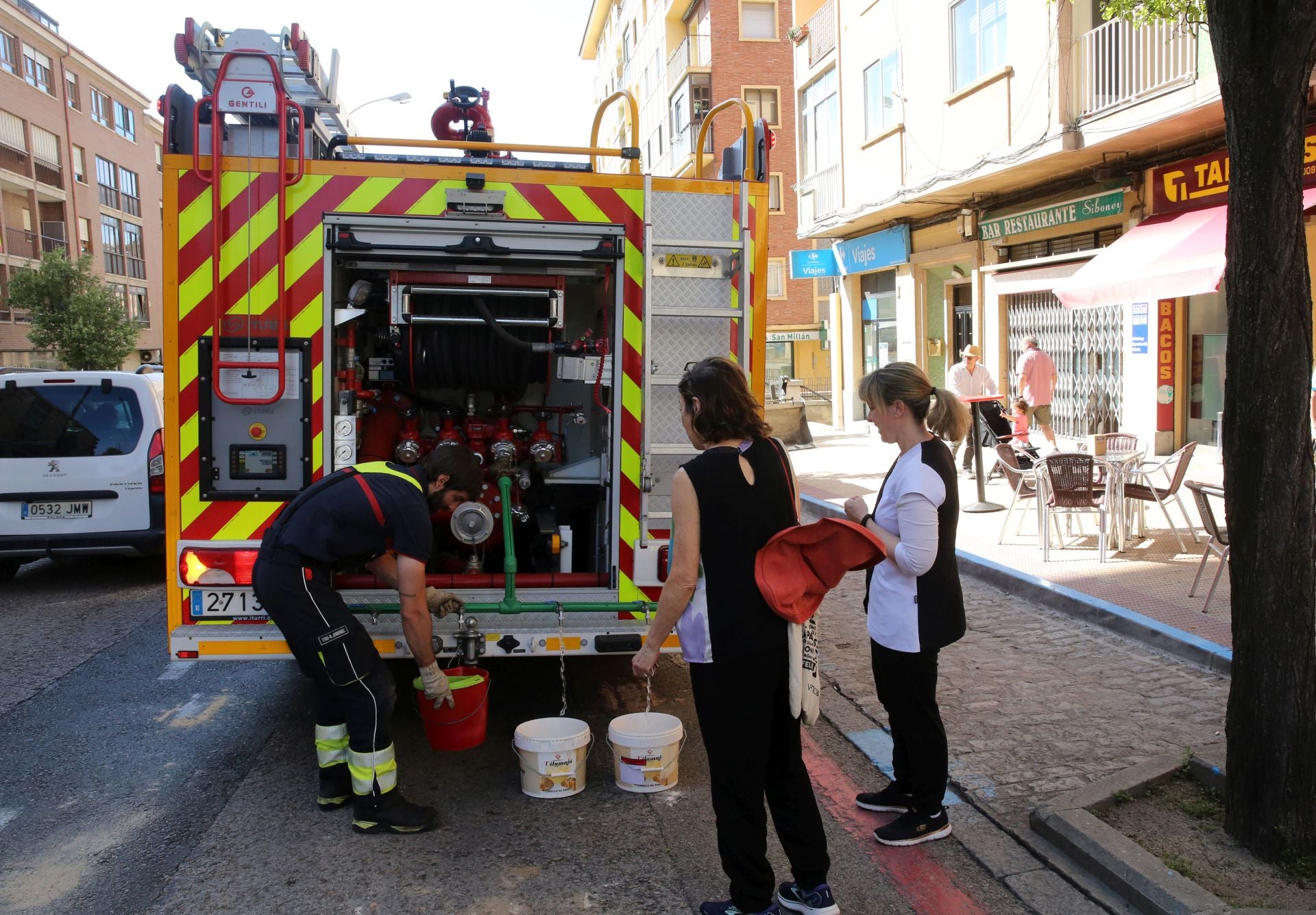 Fotos de la avería de agua en el centro de Segovia