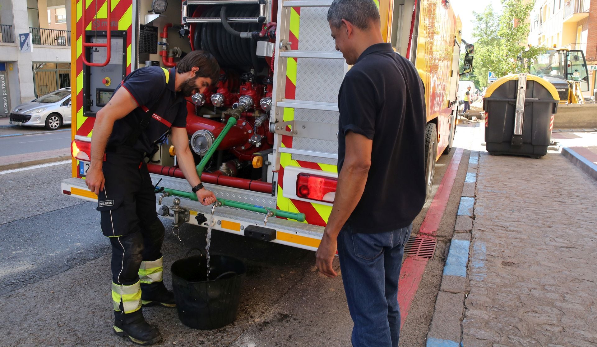 Fotos de la avería de agua en el centro de Segovia