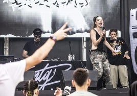 Santa Salut, en un concierto.