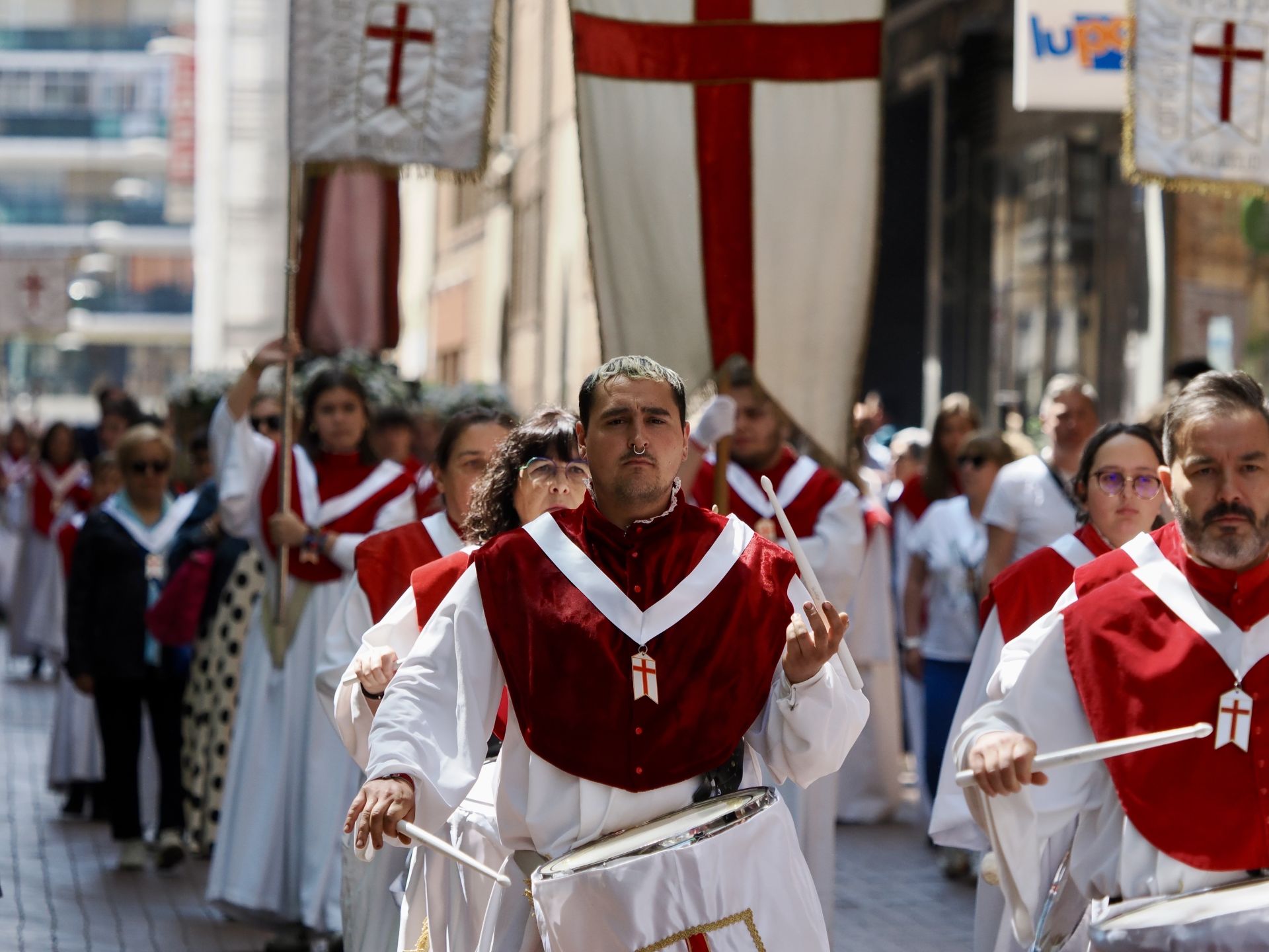 La procesión de la Virgen de la Alegría, en imágenes