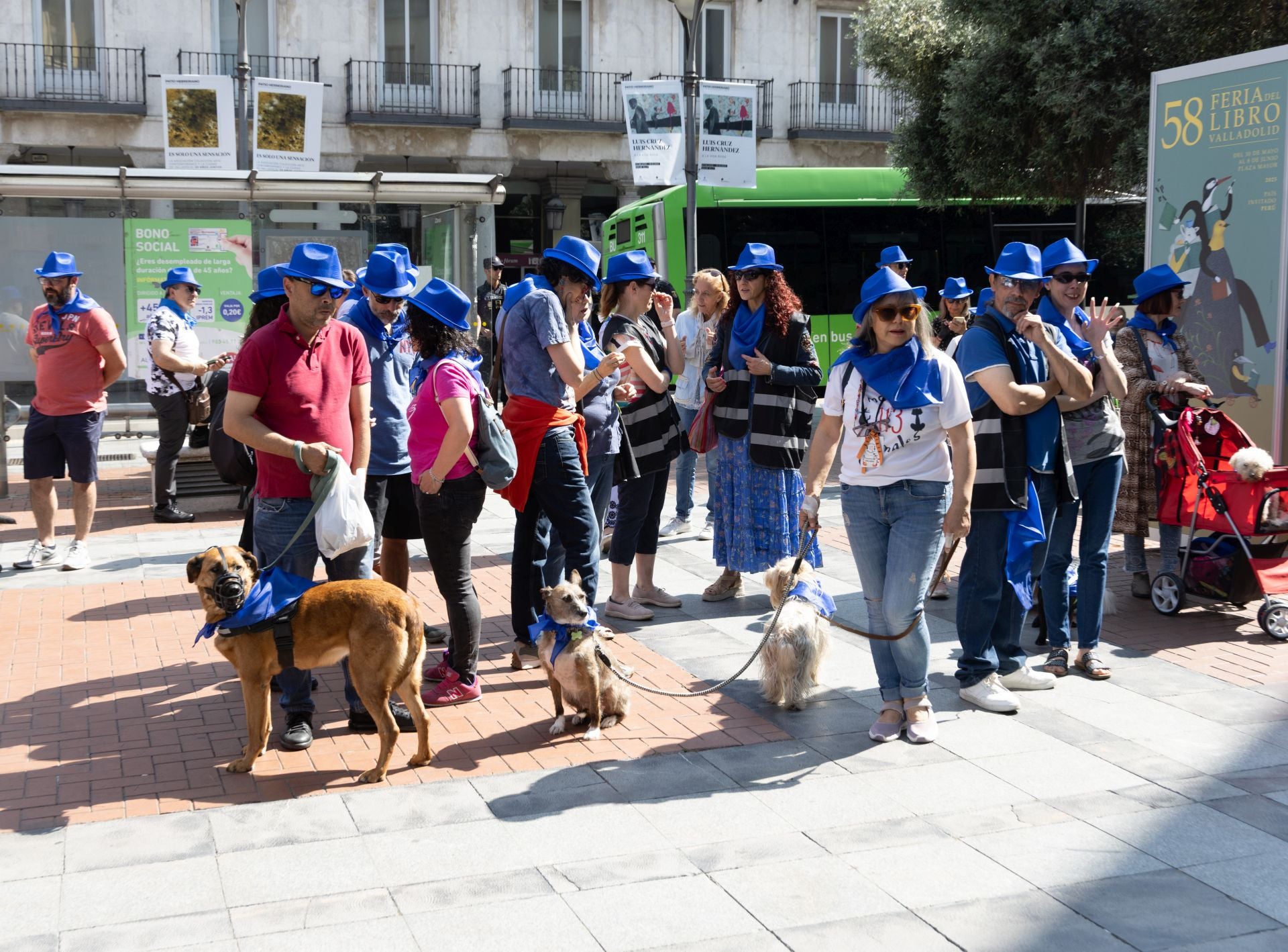 La protesta de los veterinarios, en imágenes