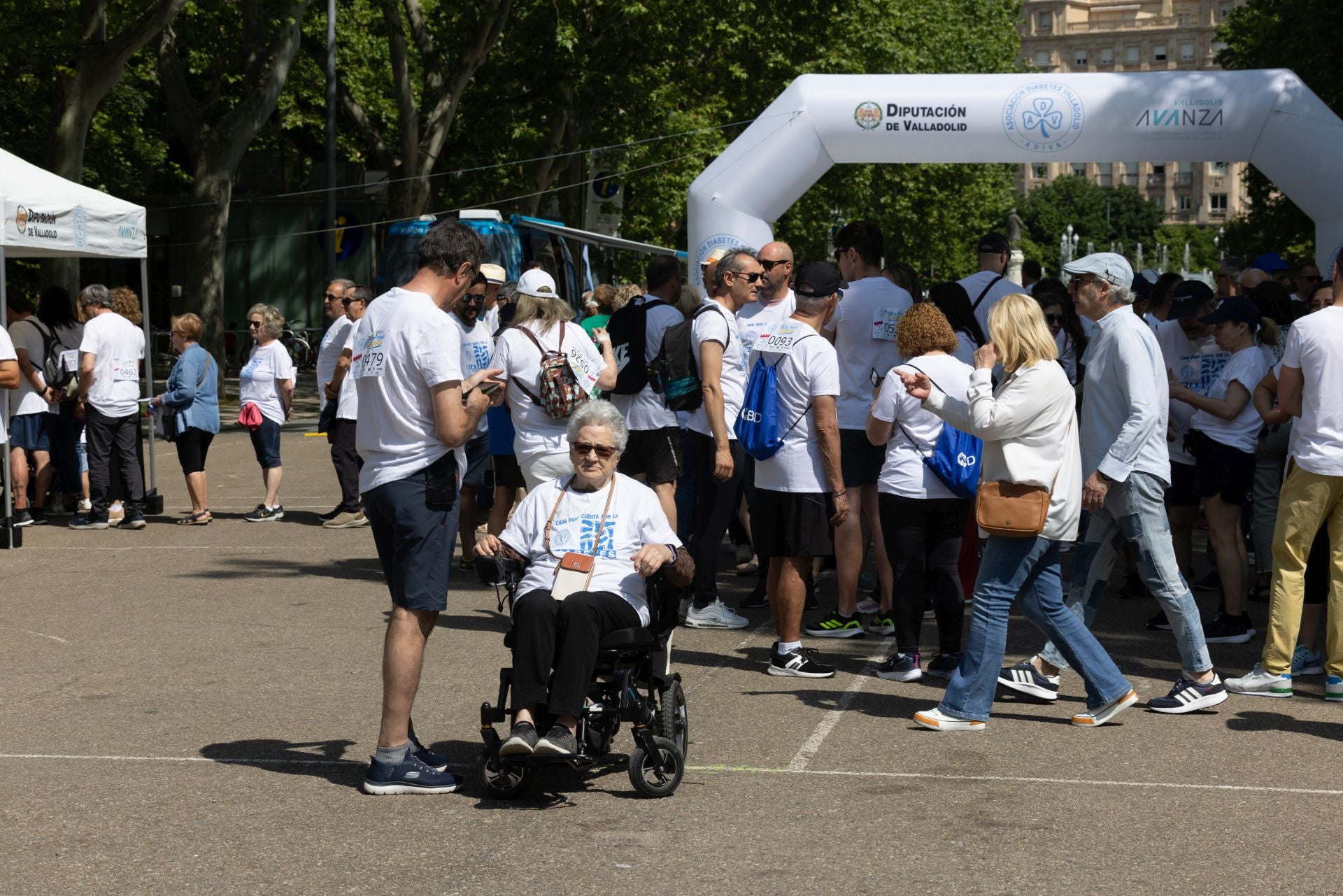 La marcha para dar visibilidad a la diabetes, en imágenes
