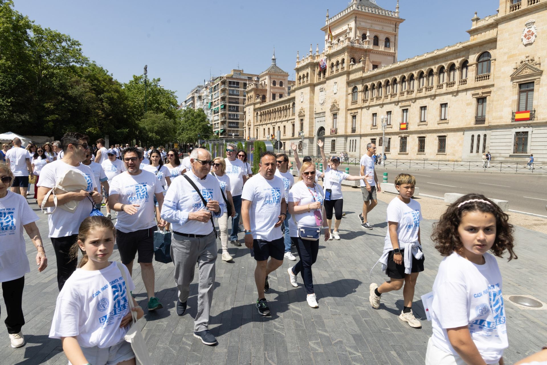 La marcha para dar visibilidad a la diabetes, en imágenes
