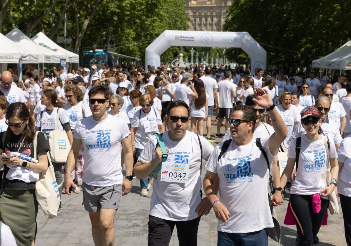 La marcha para dar visibilidad a la diabetes, en imágenes