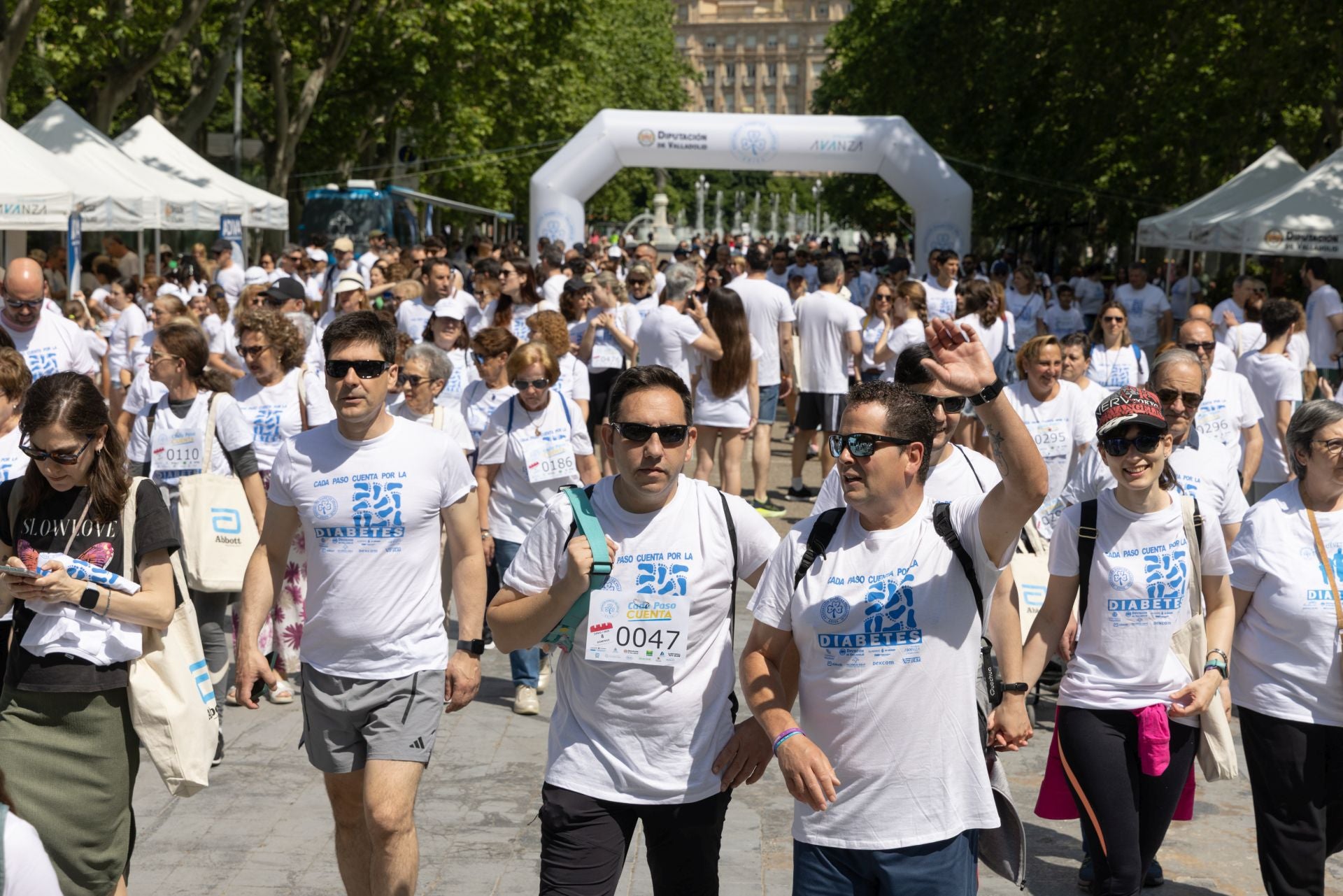 La marcha para dar visibilidad a la diabetes, en imágenes