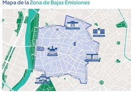 Mapa de la zona de bajas emisiones.