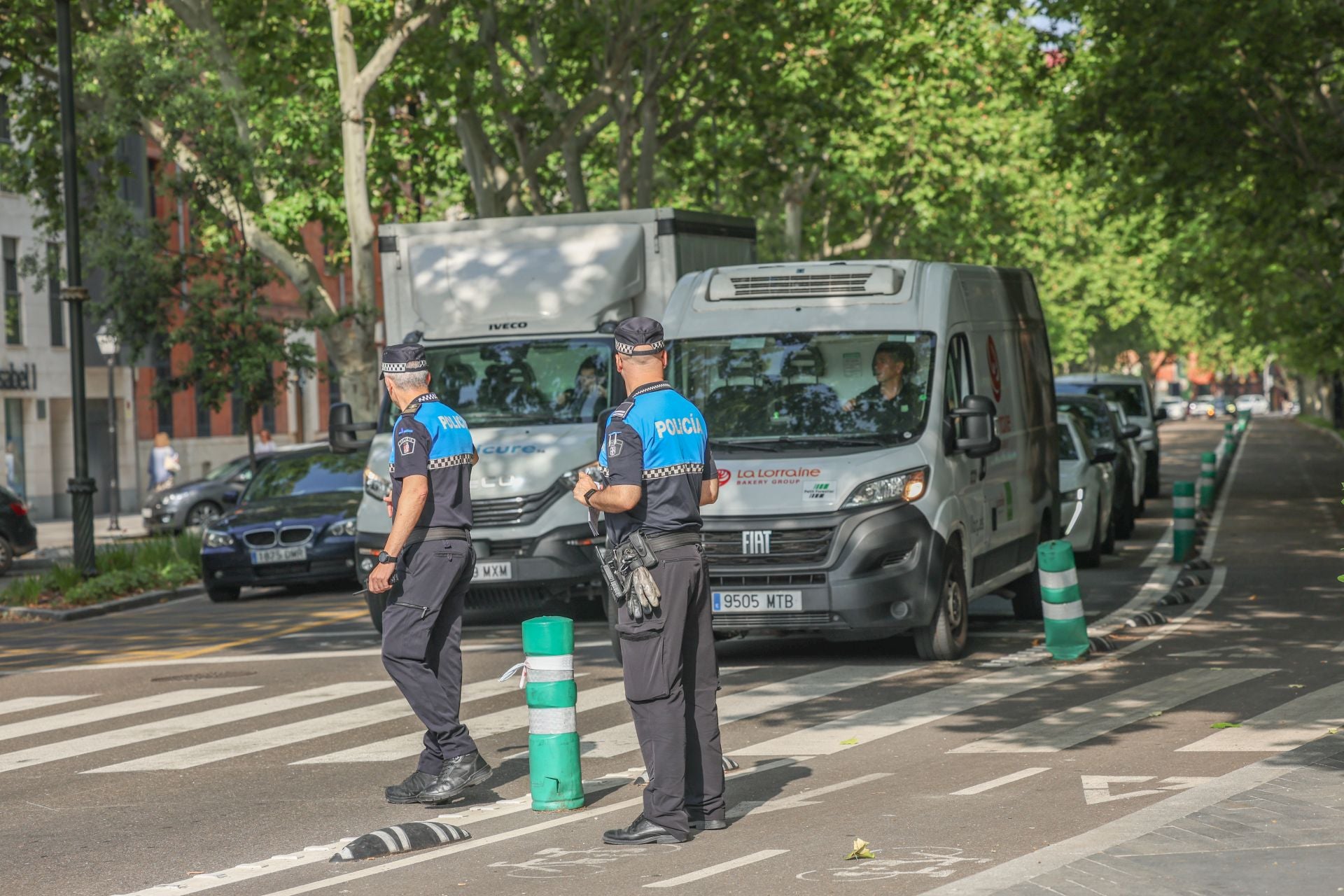 Las fotos del cierre al tráfico de la calle Gamazo, Muro y parte de Estación