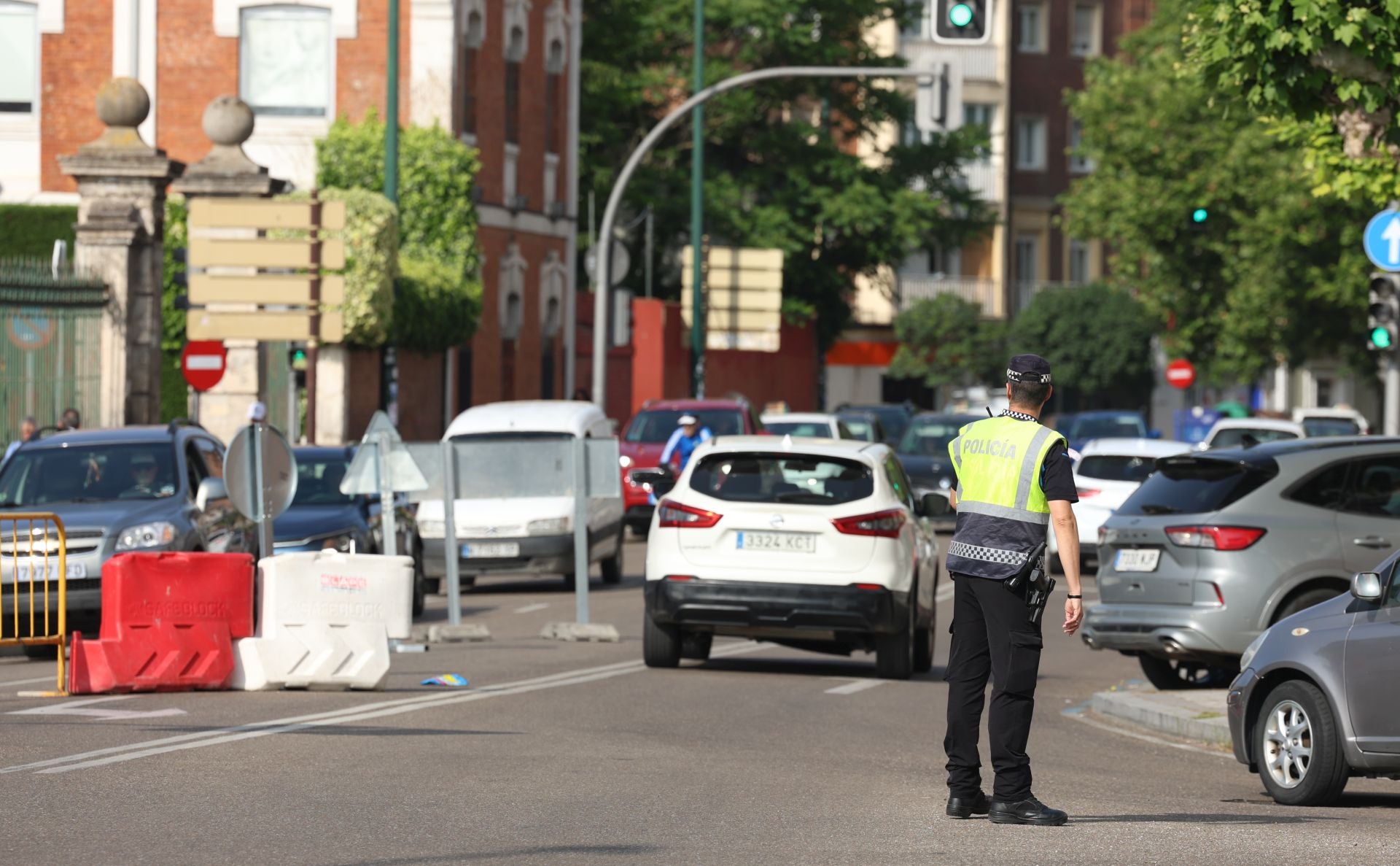 Las fotos del cierre al tráfico de la calle Gamazo, Muro y parte de Estación