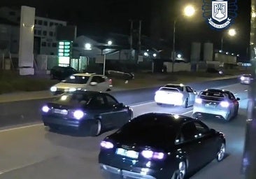 Vecinos de Valladolid, entre los 75 denunciados por una carrera ilegal de coches en Burgos
