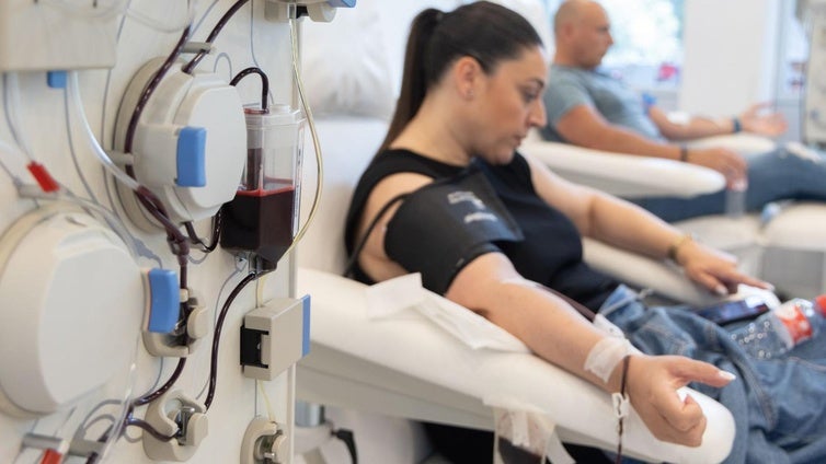 Sala de extracciones en el Centro de Hemoterapia y Hemodonación.