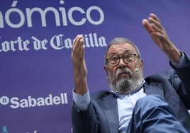 Cándido Méndez durante su intervención en el Foro Económico de El Norte de Castilla.