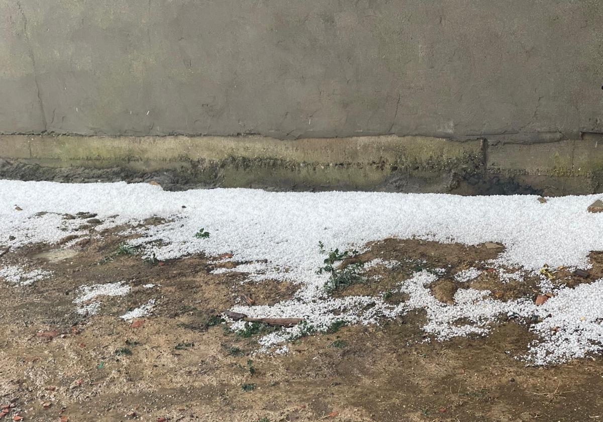 Granizo del tamaño de garbanzos en Mazariegos