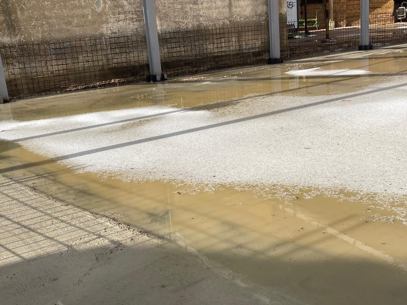 Granizo del tamaño de garbanzos en Mazariegos