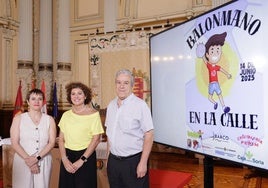 Presentación del Día del Balonmano en la Calle, en el Ayuntamiento.