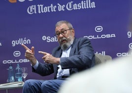 Cándido Méndez durante su participación en el Foro Económico de El Norte.